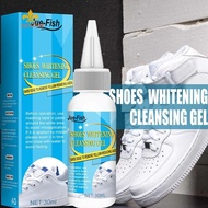 30/100ml Shoes Whitening Kit with Tape &amp; Brush Shoes Whitener Multifunction White Shoe Cleaning Agent for Canvas Fabric [anisunshine.sg]