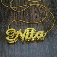 3d name necklace
