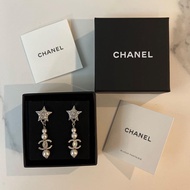Chanel earrings classic CC logo閃石星星珍珠吊耳環