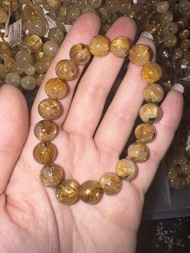 (五年老店🌟過百好評) 🈹殿堂級 金鈦晶手串 11m+ 有size 罕有燕子鈦 天鐵金鈦晶 金鈦 板鈦 鈦金 黃髮晶 招財水晶 黃晶 旺財 超招正財 偏財