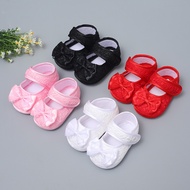 Bows Baby Girl Shoes Big Lace Bowknot Newborn Princess Cotton Shoes Non-slip Soft Sole Toddler Shoes
