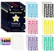 1400pcs Star-Shaped Acne Pimple Patch, Face Blemish Cover, Invisible Acne Spot Treatment
