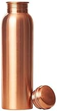 Plain Copper Water Bottle Leak Proof and Peacock design for dining (1 LTR) 1000 ml Bottle (Pack of 1, Copper)