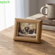EPOCH 2PCS 3 Inch Photo Frame, Handmade Rustic Antique Picture Frames, Nostalgic Style Mini Square D