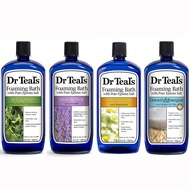 [ iiMONO ] Dr Teal's Foaming Bath with Pure Epsom Salt, Eucalyptus &amp; Spearmint, Lavender, Chamomile, Ginger &amp; Clay, Activated Charcoal, Pink Himalayan 1L