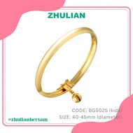 ZHULIAN Gold Plated KIDS Bangles Gelang Tangan Budak