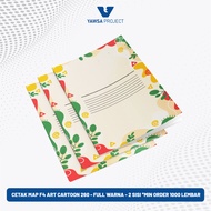 Cetak Map Folder F4 Art Cartoon 260 Full Warna 2 Sisi *MinOrder 1000L
