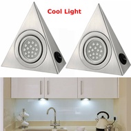 202114x LED Kitchen Under Cabinet Cupboard Triangle Light Kit Bedroom Wardrobe Closet Night Lights Warm Cool White Home Closet Lamp