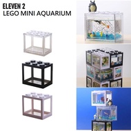 ELEVEN 2 Mini Lego Building Block Tank Betta Fish Aquarium For Breeding Tangki Akuarium Ikan Laga Pelaga 小鱼缸