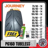 JOURNEY P6160 - MURANG TUBELESS TIRE - FREE SEALANT AND PITO - SIZE 14 &amp; 17 - MIO i125 SOUL CLICK AEROX BEAT SKYDRIVE FINO GENIO SNIPER NMAX - 70/80 80/80 90/80 /100/80 110/70 120/70 130/70 140/70