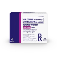 NORVASC PROTECT Amlodipine besilate + Atorvastatin Calcium 5mg/10mg 1 Tablet [PRESCRIPTION REQUIRED]