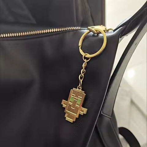 Game Totem of Undying Cosplay Keychain Alloy Cyberpunk Pendant Keyring Key Chain Bag Ornament Access