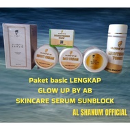 Complete Face Package Basic Glow Up By Ab Skincare Serum Sunblock