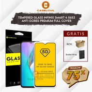 Premium 5D 6D 9D Full Cover Tempered Glass Color For Infinix Smart 4 X653 ( 6.6 inch)