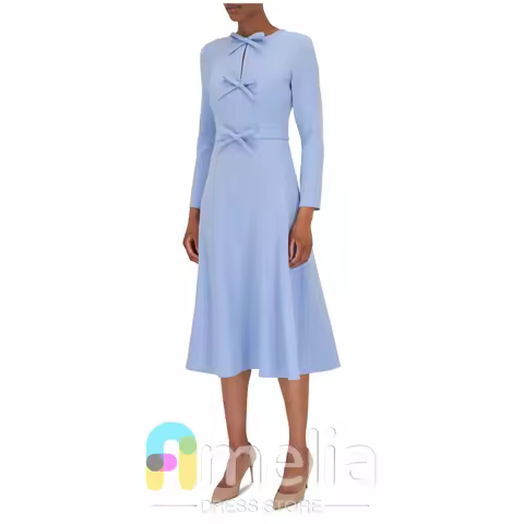 Amelia Elegant Party dresses Woman A-Line O Neck Evening Prom Dresses for Special Occasions Long For