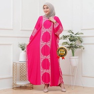 Gamis Kaftan Rayon Santung Tebal