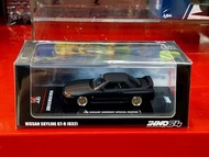 全新 INNO64 INNO 1/64 NISSAN SKYLINE GTR R32 BLACK 日產 BNR32 跑車合金 模型車 啞黑色