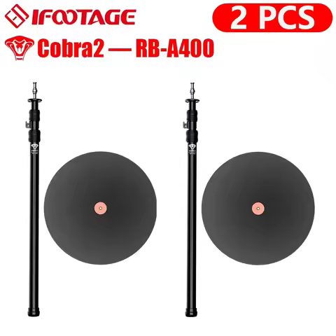 IFOOTAGE Cobra 2 RB-A400 Round Base Monopod, 79'' Camera Monopod Light Stand Photography, Studio Lig