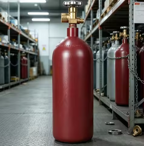 New 20 Cubic Feet Steel Nitrogen Gas Cylinder Tank with CGA 580 Valve