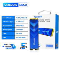 ORICO PCIe3.0 gen3x4 M.2 NVMe SSD với tản nhiệt lên đến 3100 MB/giây 512GB/1TB/2TB 2280 Ổ cứng lưu t