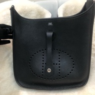 Hermes Evelyne 29 黑銀扣 XB887