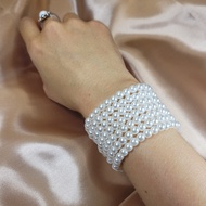 12-piece Pearl Bracelet Set, 6mm, White, Women's Bracelet - Promotion