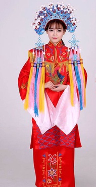 สไตล์จีน Phoenix Crown หมวกงานแต่งงาน < Ne3> สตูดิโอถ่ายภาพใหม่เจ้าสาวเจ้าบ่าวเสื้อผ้า < Ne1> < Ne2>