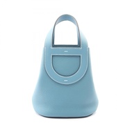 【二手】愛馬仕 HERMES 手提包 In the Loop 18 New Blue Jean 皮革 In the Loop 18 New Blue Jean 女士二手 A
