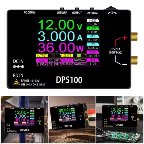 DPS100 Pocket Laboratory DC Power Supply 30V 5A 100W Max Pocket Size Bench Switching Mini Portable S