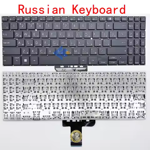 XIN-Russian-US layout Laptop Keyboard For ASUS ExpertBook B1-B1500 P1550 BW450 Pro15 PX555 PX555C