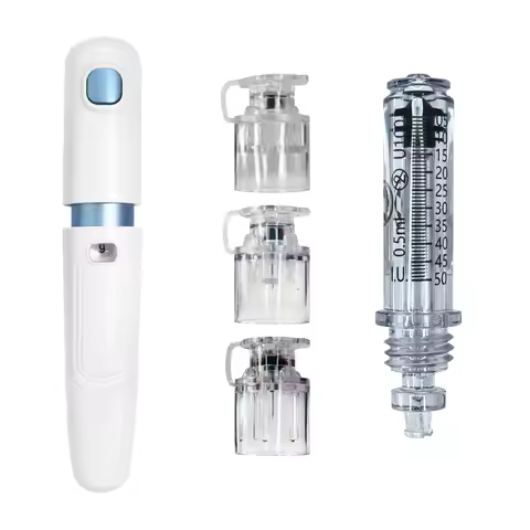 Reusable Needle Free Insulin Injector Portable Household Insulin Pen Accurate Dose Insulin Syringe f