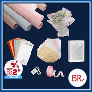 Accessories for making flower bouquets for birthday gifts, March 14, October 20 - Ribbons, flower wr