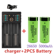 New Panasonic 26650 battery 50A Lithium Battery 26650A Rechargeable Battery +LiitoKala Lii-202 charg