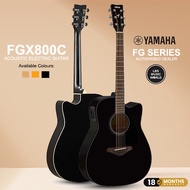Yamaha FGX800C 41'' Solid Spruce Acoustic Electric Guitar With Pickup Black (FGX 800)