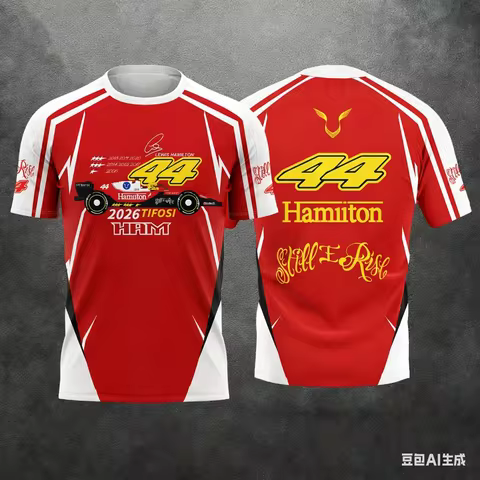 2026 NEW MODEL #44 LEWIS HAMILTON 3D PRINT T-SHIRT, UNISEX, CASUAL SUMMER SHORT-SLEEVE