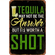 HELLOYOUNG Vintage 8x12 Inch Tequila Tin Sign Bar Humor Metal Poster Wall Art Home Decor Funny Alcoh