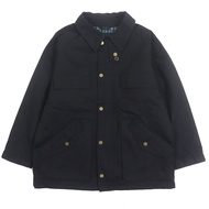 【5積分】成色極佳 ▼ Aquascutum LONDON Aquascutum London Logo 紐扣絎縫拉鍊夾克外套 黑色 XL 男士