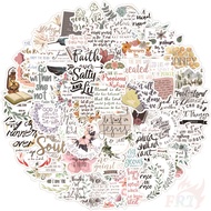 200Pcs/Set ❉ Jesus Bible Phrase . Slang Stickers ❉ Classical Wisdom Words Fashion DIY Waterproof Decals Doodle Stickers