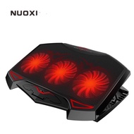NUOXI Laptop Cooling Pad 12"-17" Notebook Cooler Pad Mat 3 Quiet Fans