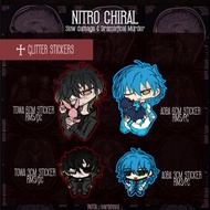 [SLOW DAMAGE AND DRAMATICAL MURDER MERCH] [Read Desc] Towa and Aoba glitter stickers