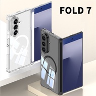 Ready New For Samsung Z Fold 7 Case Fold7 Fashion Transparent Protective Case Fold7 Magnetic Foldabl