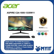 ACER ASPIRE C24-1800-1335W11 I5-1335U/8GB DDR4/512 GB/UHD/23.8" 1920X1080/W11H/HNS21/3YW/BLACK ALL I