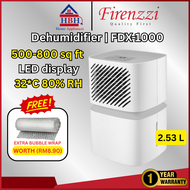 Firenzzi | FDX-1000 Dehumidifier | 32˚C 80% RH | LED digital display | Time setting: 24h | 除濕機 | 除湿机
