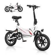 PEXMOR Electric Bike for Adults,14" Folding Ebike 350W Motor (Peak 500W) | Full Suspension | 36V 6AH