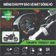 PPF Sticker to Protect Triumph Trident 660 Dashboard | Clear PPF Film Material...