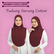 TUDUNG SARUNG COTTON Premium Quality M/L