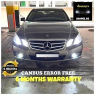 Mercedes W211 W212 E Class 6500k White Canbus LED Headlight Bulb Error Free - 9006 H7 H8 H11 HB3 HB4
