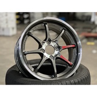 NEW 15X7J AOW CE28 SL Rim (set of 4) Gunmetal 4X100 for City Jazz Vios Yaris Myvi Mazda 2 Ativa