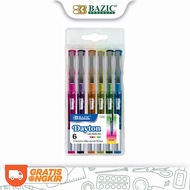 Bazic Dayton Rollerball Pen 6 Colors - Color Pen