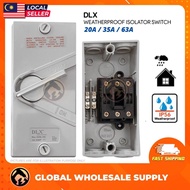 [READY STOCK] 20A/ 35A/ 63A 3 Pole IP56 Weatherproof Surface Switch Isolator Outdoor Switch 3 Phase 